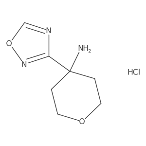 4-(1,2,4-Oxadiazol-3-yl)oxan-4-amine hydrochloride Structure