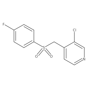 Pyridine, 3-chloro-4-[[(4-fluorophenyl)sulfonyl]methyl]-结构式