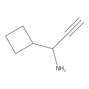 1-Cyclobutylprop-2-yn-1-amine结构式