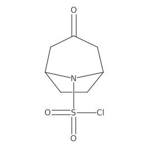 3-Oxo-8-azabicyclo[3.2.1]octane-8-sulfonyl chloride结构式