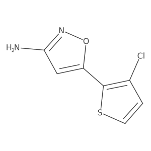 5-(3-Chlorothiophen-2-yl)-1,2-oxazol-3-amine结构式