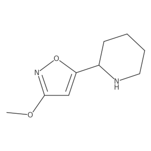 2-(3-Methoxy-1,2-oxazol-5-yl)piperidine Structure