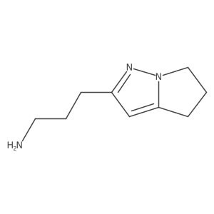 3-(5,6-Dihydro-4H-pyrrolo[1,2-b]pyrazol-2-yl)propan-1-amine结构式