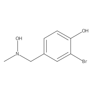 2-Bromo-4-{[hydroxy(methyl)amino]methyl}phenol结构式