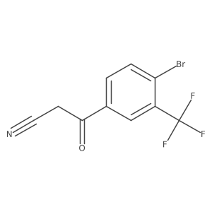 4-Bromo-3-(trifluoromethyl)benzoylacetonitrile Structure