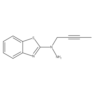 1-(Benzo[d]thiazol-2-yl)-1-(but-2-ynyl)hydrazine Structure