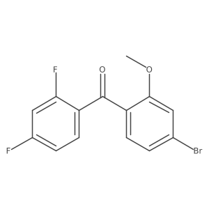 Methanone, (4-bromo-2-methoxyphenyl)(2,4-difluorophenyl)-结构式
