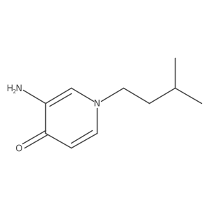 3-Amino-1-(3-methylbutyl)-1,4-dihydropyridin-4-one Structure