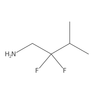 2,2-Difluoro-3-methylbutan-1-amine结构式