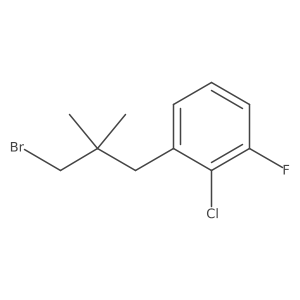 1-(3-Bromo-2,2-dimethylpropyl)-2-chloro-3-fluorobenzene结构式