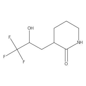 3-(3,3,3-Trifluoro-2-hydroxypropyl)piperidin-2-one Structure