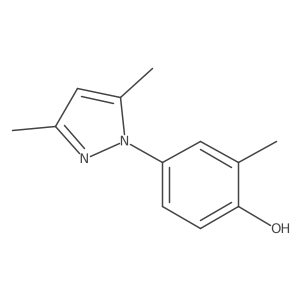 4-(3,5-Dimethyl-1H-pyrazol-1-yl)-2-methylphenol结构式
