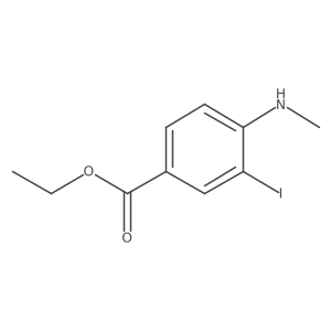 Ethyl 3-iodo-4-(methylamino)benzoate Structure