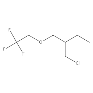 2-(Chloromethyl)-1-(2,2,2-trifluoroethoxy)butane Structure