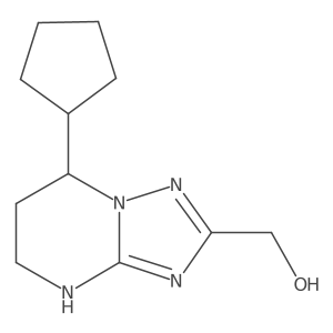 {7-cyclopentyl-4H,5H,6H,7H-[1,2,4]triazolo[1,5-a]pyrimidin-2-yl}methanol Structure