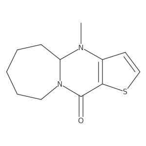 4-methyl-4a,5,6,7,8,9-hexahydrothieno[3',2':4,5]pyrimido[1,2-a]azepin-11(4H)-one Structure