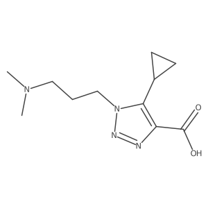 5-cyclopropyl-1-[3-(dimethylamino)propyl]-1H-1,2,3-triazole-4-carboxylic acid Structure