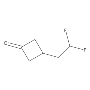 3-(2,2-Difluoroethyl)cyclobutan-1-one Structure