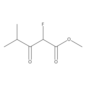 Methyl 2-fluoro-4-methyl-3-oxopentanoate Structure