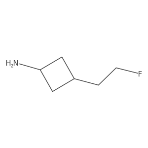 3-(2-Fluoroethyl)cyclobutan-1-amine Structure