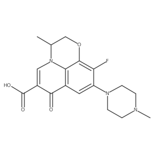 9-Piperazino ofloxacin, (R)- Structure