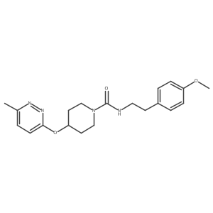 N-(4-methoxyphenethyl)-4-((6-methylpyridazin-3-yl)oxy)piperidine-1-carboxamide结构式