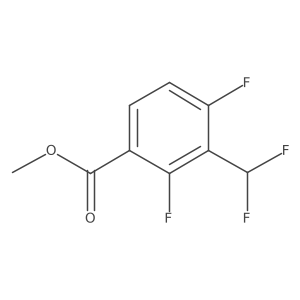 Benzoic acid, 3-(difluoromethyl)-2,4-difluoro-, methyl ester结构式