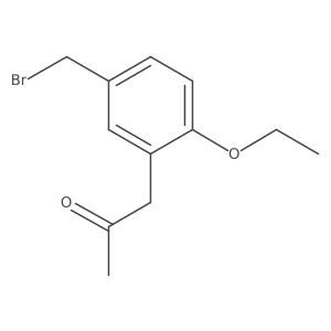 1-(5-(Bromomethyl)-2-ethoxyphenyl)propan-2-one结构式