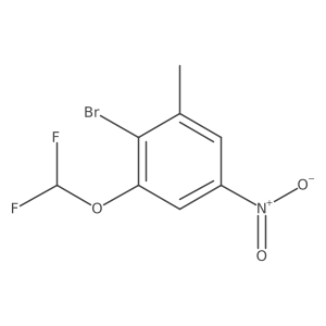 2-Bromo-3-difluoromethoxy-5-nitrotoluene Structure
