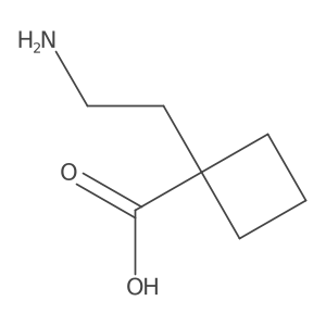 1-(2-Aminoethyl)cyclobutane-1-carboxylic acid Structure