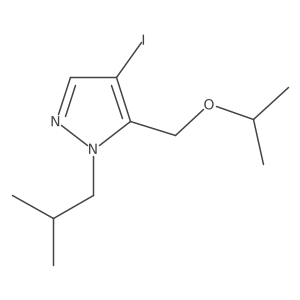 4-iodo-1-isobutyl-5-(isopropoxymethyl)-1H-pyrazole结构式