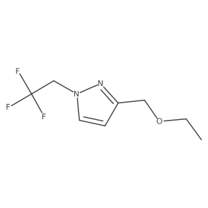 3-(ethoxymethyl)-1-(2,2,2-trifluoroethyl)-1H-pyrazole结构式