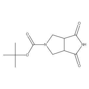 Racemic cis-4,6-dioxo-hexahydro-pyrrolo[3,4-c]pyrrole-2-carboxylic acid tert-butyl ester Structure