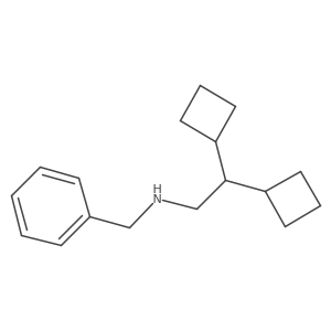 N-Benzyl-2,2-dicyclobutylethan-1-amine Structure
