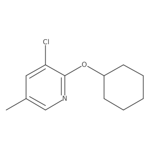 3-Chloro-2-(cyclohexyloxy)-5-methylpyridine Structure