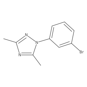 1-(3-Bromophenyl)-3,5-dimethyl-1H-1,2,4-triazole Structure