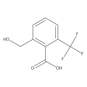2-Hydroxymethyl-6-(trifluoromethyl)benzoic acid Structure