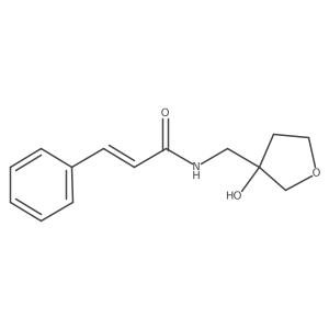 N-((3-hydroxytetrahydrofuran-3-yl)methyl)cinnamamide结构式