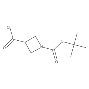 Tert-butyl 3-carbonochloridoylazetidine-1-carboxylate Structure