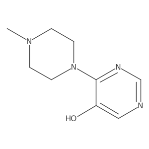 4-(4-Methylpiperazin-1-yl)pyrimidin-5-ol结构式