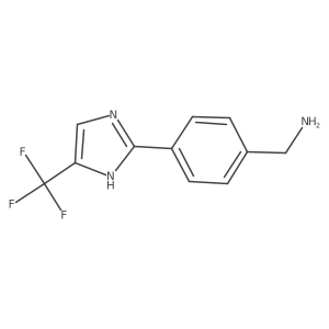 (4-(4-(Trifluoromethyl)-1H-imidazol-2-YL)phenyl)methanamine结构式