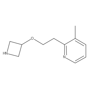 2-[2-(Azetidin-3-yloxy)ethyl]-3-methylpyridine Structure