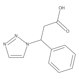 3-Phenyl-3-(triazol-1-yl)propanoic acid Structure