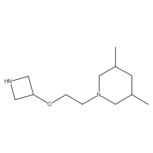 1-[2-(Azetidin-3-yloxy)ethyl]-3,5-dimethylpiperidine Structure
