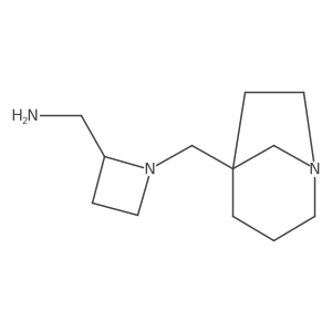 [1-({1-Azabicyclo[3.2.1]octan-5-yl}methyl)azetidin-2-yl]methanamine Structure
