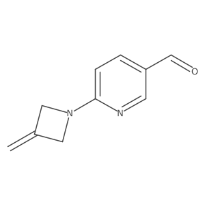6-(3-Methylideneazetidin-1-yl)pyridine-3-carbaldehyde结构式