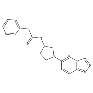 N-(1-([1,2,4]triazolo[4,3-b]pyridazin-6-yl)pyrrolidin-3-yl)-2-(pyridin-3-yl)acetamide Structure