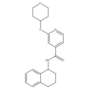 2-((tetrahydro-2H-pyran-4-yl)oxy)-N-(1,2,3,4-tetrahydronaphthalen-1-yl)isonicotinamide结构式