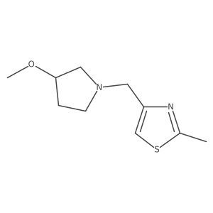 4-((3-Methoxypyrrolidin-1-yl)methyl)-2-methylthiazole Structure