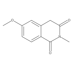 6-Methoxy-2-methyl-1,2,3,4-tetrahydroisoquinoline-1,3-dione结构式